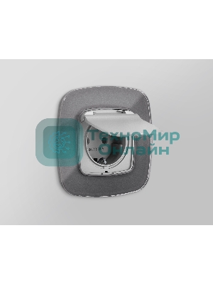 Рамка OMEGA Radian (Антрацит серый Стекло органическое) 1-ая OF320651