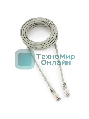 Патч-корд FTP Cablexpert cat.5e, 5м, литой, многожильный серый