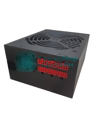 Блок питания CWT PUO1050V-G, 1050Вт, 80 PLUS Gold, 140мм, модульный, черный