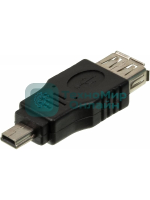 Переходник USB2.0 Ningbo mini USB (m)/USB A (f)