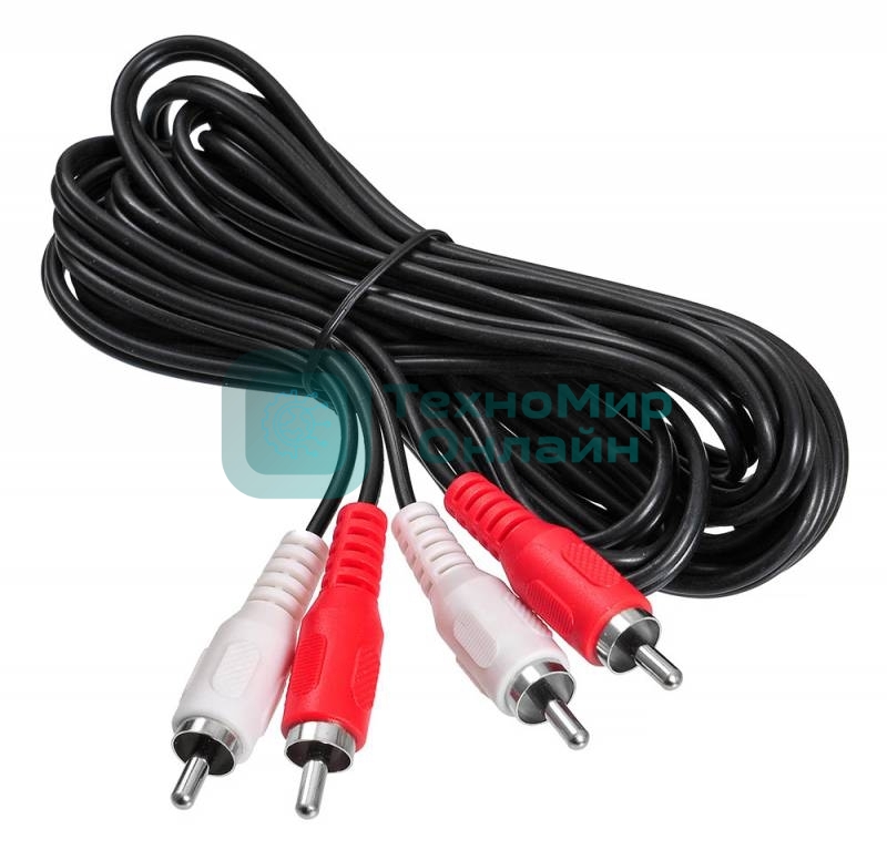 Кабель соединительный аудио Buro 2хRCA (m)/2хRCA (m) 3м. черный
