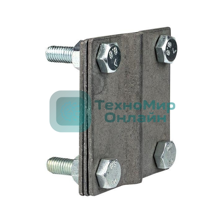 Зажим полоса 40 - прут 10 (3 пластины 70х70 мм) HZ EKF lp-g3101