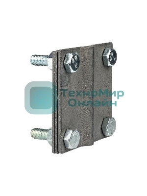 Зажим полоса 40 - прут 10 (3 пластины 70х70 мм) HZ EKF lp-g3101