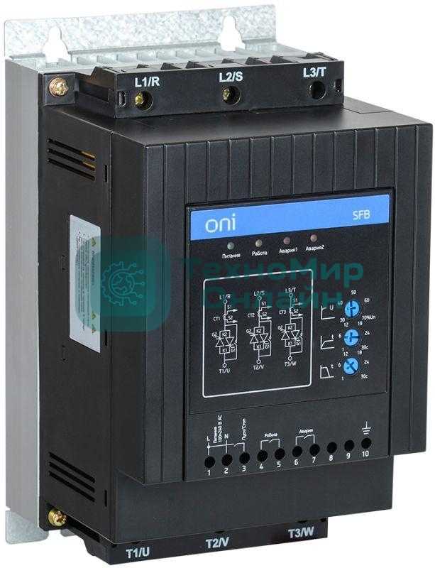 Устройство плавного пуска SFB 3Ф 380В 15кВт 30A Uупр 110-220В ONI SFB-33-15-A-00