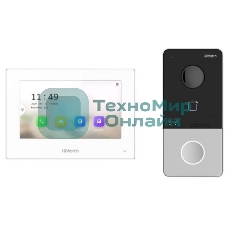 Комплект IP-видеодомофона HiWatch DS-D100IKWF(B)