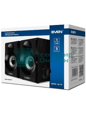 Акустическая система SVEN SPS-517, 2.0 черный