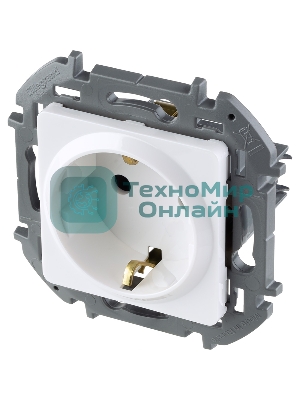 Розетка 2К+З немецкий стандарт 16А 250 В белый