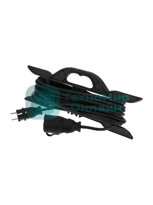 Удлинитель-шнур на рамке Rexant КГ 3х1.5, 10 м, морозостойкий, с/з, 16 А, 3500 Вт, IP44 (Сделано в России)