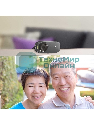 Веб-камера Logitech C310 HD 1280x720, 30 кадр/с, USB Type-A, микрофон (шумоподавление), автоосвещение, универсальное крепление