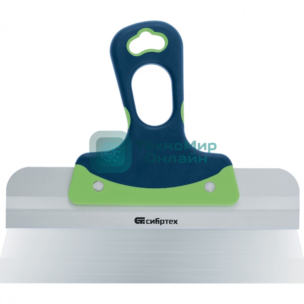 Шпатель фасадный Сибртех, нержавеющая сталь, 450 мм, двухкомпонентная рукоятка