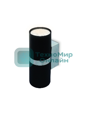 Настенный светильник FW243/2 BK/CH черный/хром GU10*2 max 12W 155*60*76