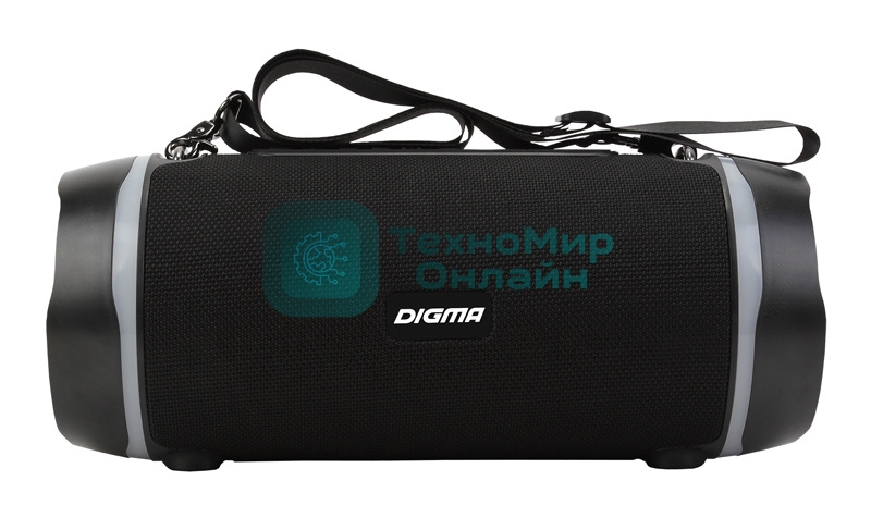 Колонка портативная Digma S-39 черный 25W 1.0 BT/USB 3000mAh