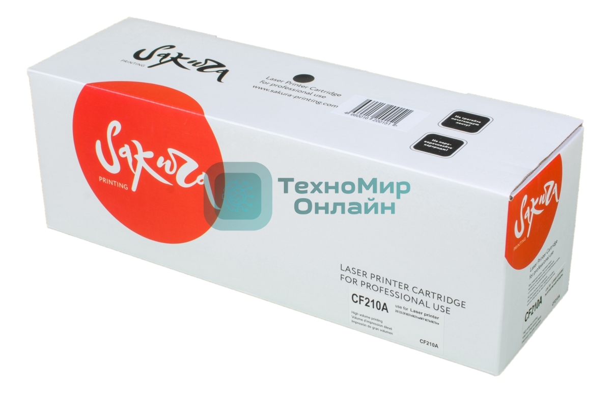 Картридж лазерный Sakura CF210A для HP LJ Pro M251/M276, черный, 1600 к.