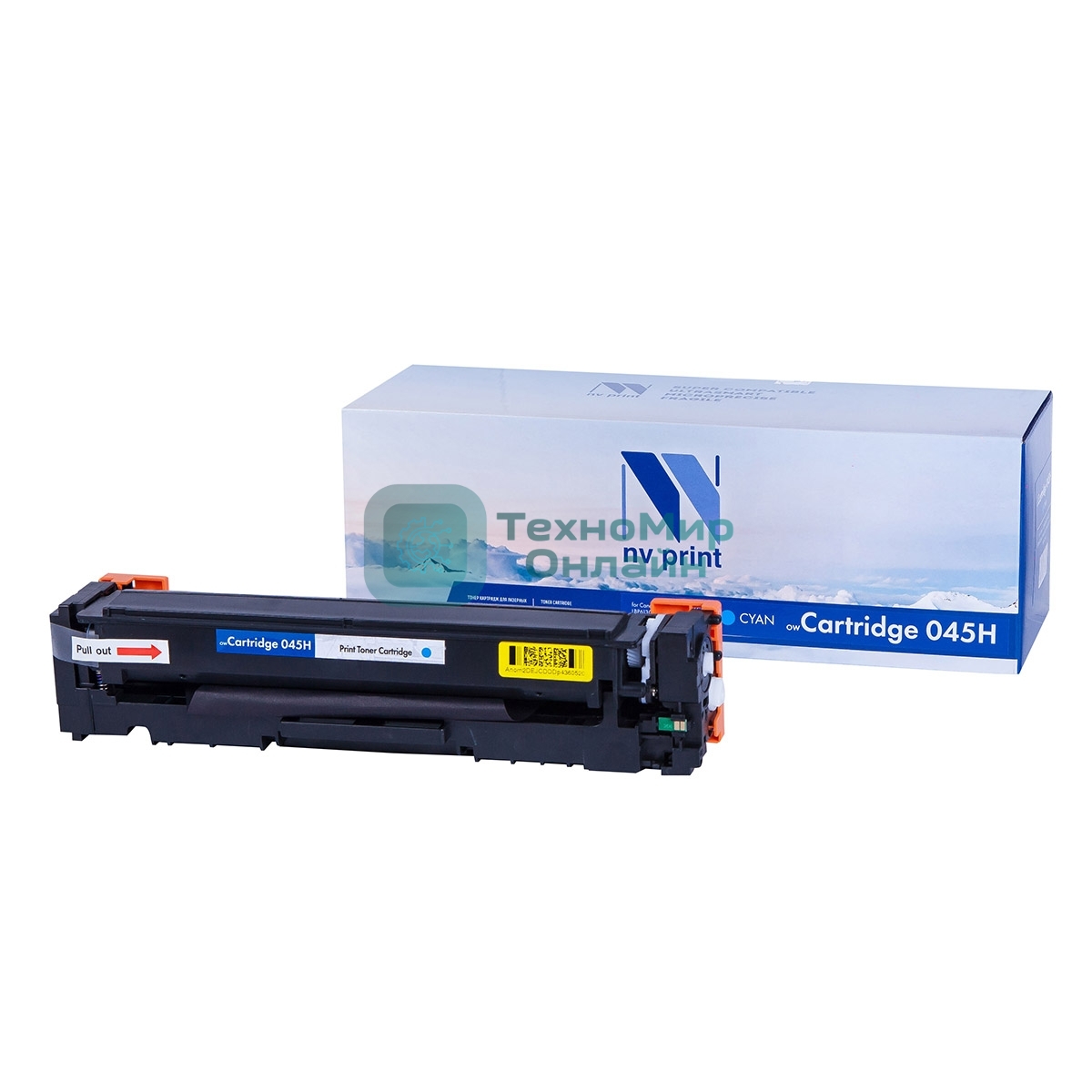 Картридж лазерный NVPrint совместимый NV- 045H Cyan для Canon i-SENSYS LBP611Cn/LBP613Cdw/MF631Cn/MF633CDW/MF635Cx (2200k)