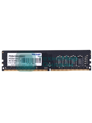 Оперативная память Patriot Signature, DDR4, 16GB (1x16 GB), 2666 MHz, CL19, DIMM