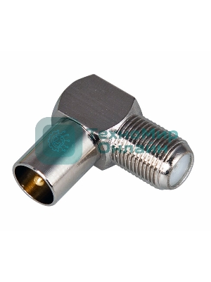 Переход гнездо F-штекер TV угловой Rexant