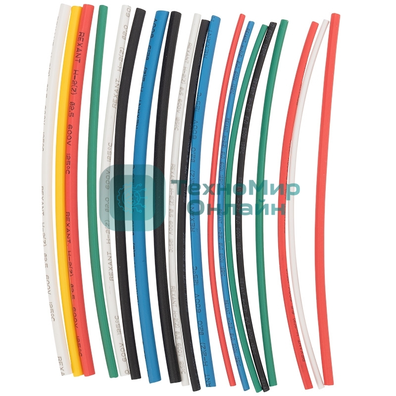 Термоусаживаемые трубки Rexant SMALL TUBE 2:1 (Набор 20 шт.)