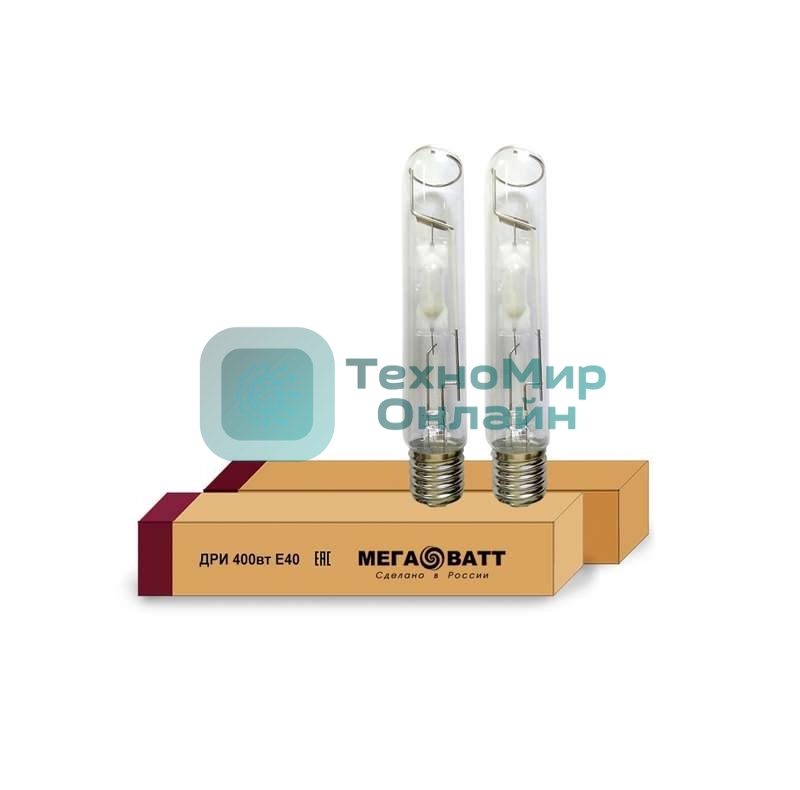 Лампа газоразрядная дуговая ртутная ДРИ 400/4000К E40 (25) МЕГАВАТТ 02973