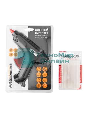 Набор ПК03 для творчества Rexant (пистолет 60 Вт, стержни 11 мм)