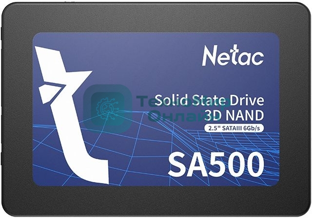 Накопитель SSD Netac SA500, 120Gb, SATA III, 2.5