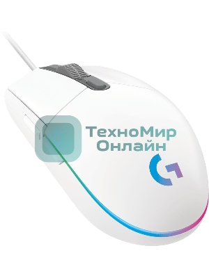 Мышь проводная Logitech G102 LIGHTSYNC белый, 8000 dpi, USB, кнопки - 6