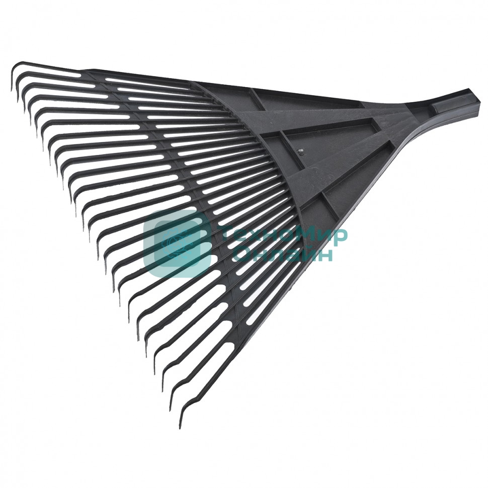 Грабли веерные пластиковые Сибртех, 600 мм, 24 плоских зуба, без черенка