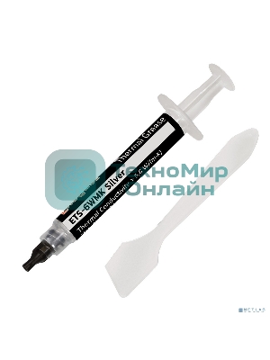 Термопаста ExeGate ETS-6WMK Silver, шприц с лопаткой, 30г