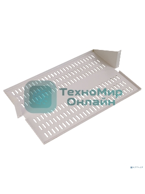 Полка перфорированная консольная 2U, глубина 400 мм, черный (МС-40-9005)