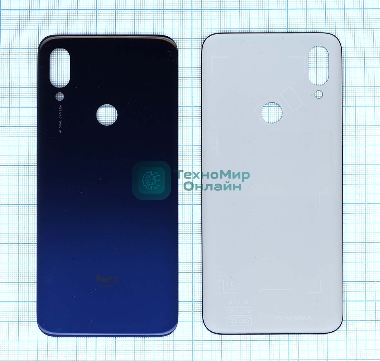 Задняя крышка для Xiaomi Redmi 7 синий