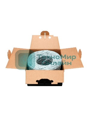 Кабель Cablexpert UPC-5051E-4-CU, UTP indoor 4x2x0.51, медный, кат.5e, однож., 305м, box, серый