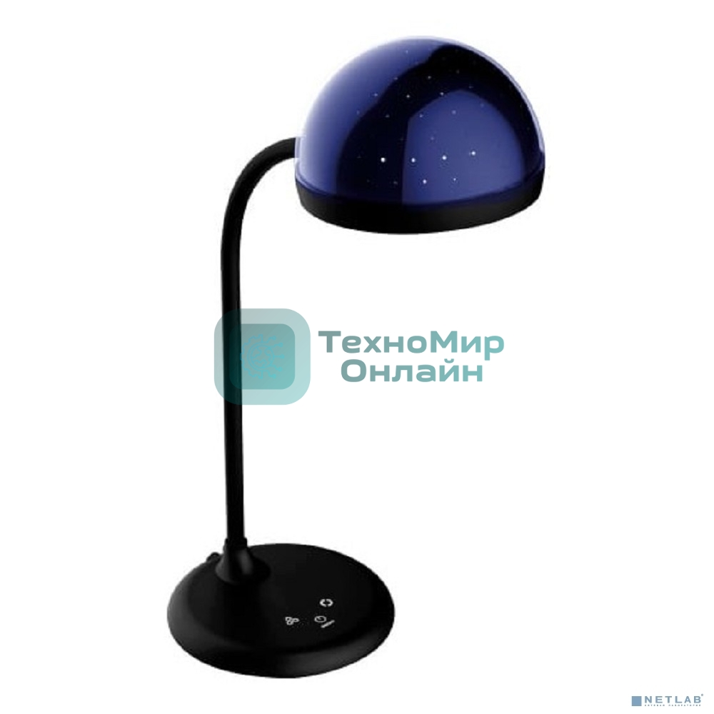 Светильник настольный Camelion KD-828 C02 черный LED (Свет.наст,6.5Вт,230В,360лм,сенс.,рег.ярк,CCT,RGb-ночник