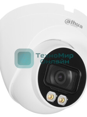 Видеокамера IP Dahua DH-IPC-HDW2439TP-AS-LED-0360B 3.6-3.6мм цветная корп.:белый