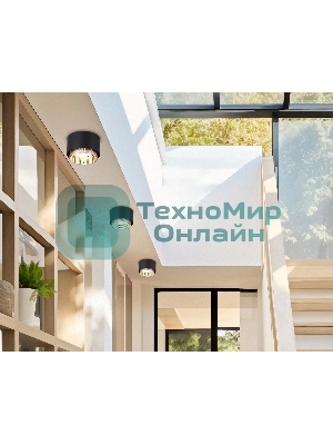 Светильник Ambrella light TN71275 BK/GD черный/золото GX53 max 12W D95*62