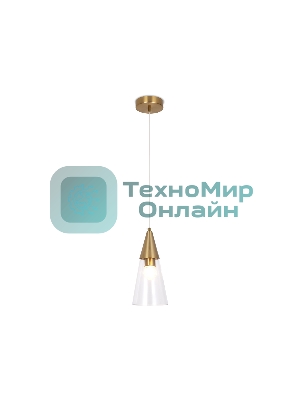 Светильник Ambrella light TR3666 BS/CL латунь/прозрачный E14 max 40W D120*1000