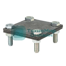 Зажим полоса 40 - полоса 40 (3 пластины 70х70 мм) HZ PROxima EKF lp-g3105