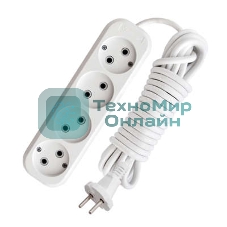 Удлинитель 4х5 м без заземл. 10А IP20 Е-204 АБС-пл. ПВС 2х0.75 UNIVersal 9631969