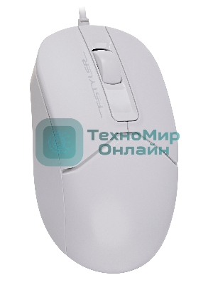 Мышь проводная A4Tech Fstyler FM12S белый, 1200 dpi, USB, кнопки - 3