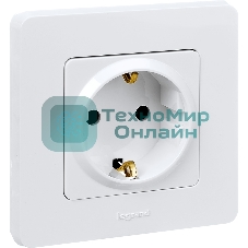 Розетка 2К+З немецкий стандарт 16А 250 В белый
