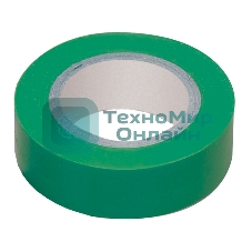 Изолента IEK UIZ-13-10-K06 0,13х15 мм зеленая 20 метров