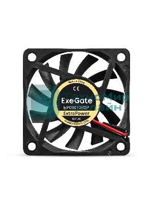Вентилятор для корпуса ExeGate ExtraPower EP06010B2P черный, 60 мм, 3200 об/мин, 26 дБ, 2 pin