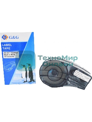 Картридж ленточный G&G GG-M21-750595WT черный на белом 19.1x6.4 для Brady BMP21-PLUS/BMP21-LAB