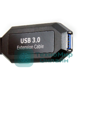 Кабель-адаптер USB3.0-repeater, удлинительный активный Am-->Af 10м VCOM