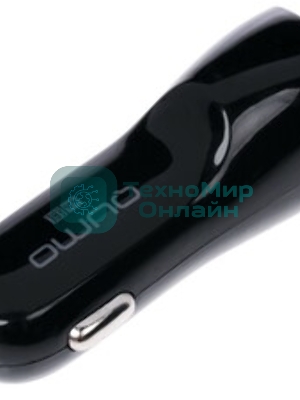 Автомобильное зарядное устройство QUMO 3A, 2 USB, 1A+2A черный