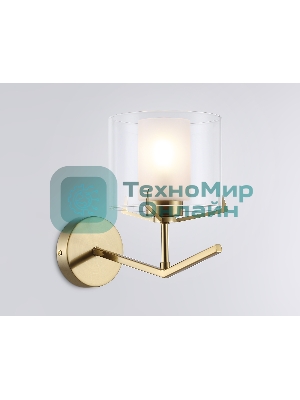 Настенный светильник Ambrella light LH57010 BS/FR латунь/белый матовый E14 max 40W 280*150*220