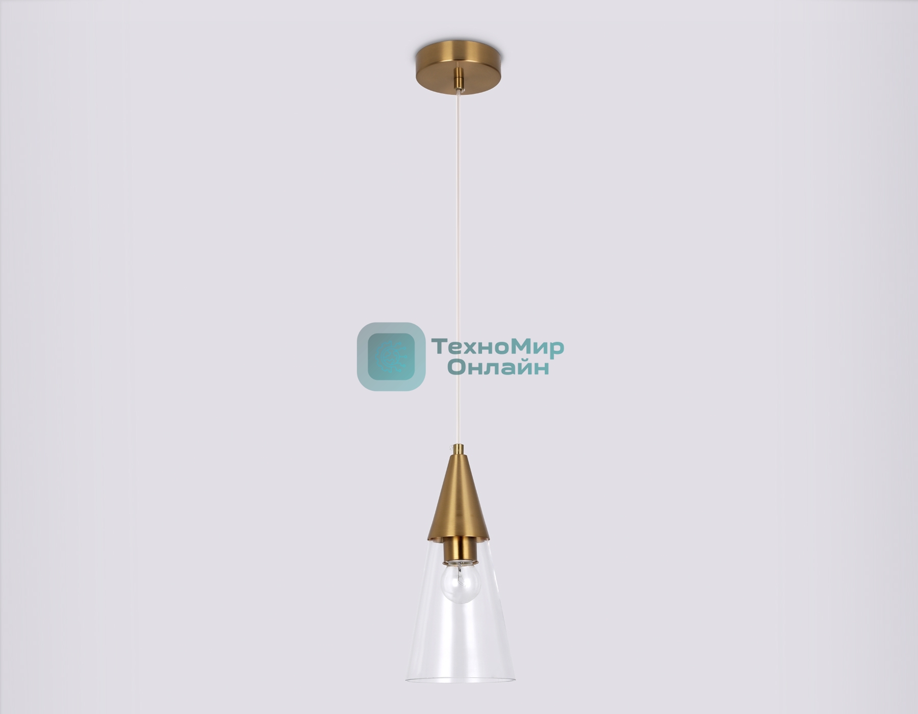 Светильник Ambrella light TR3666 BS/CL латунь/прозрачный E14 max 40W D120*1000