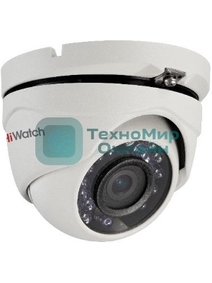 Камера видеонаблюдения HiWatch DS-T203(B) 2.8-2.8мм HD-CVI HD-TVI цветная корп.:белый