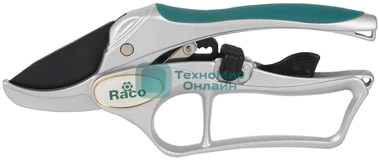 Кусторезы, Секаторы, Сучкорезы Секатор RACO с алюминиевыми рукоятками, храповый механизм, 200мм 4206-53/150C