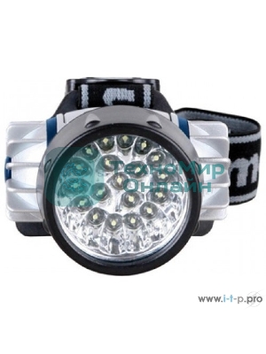 Фонарь Camelion LED5323-19Mx (фонарь налобн, металлик,19 ультра ярк LED, 4 реж, 3XR03 в компл, пласт, блис)