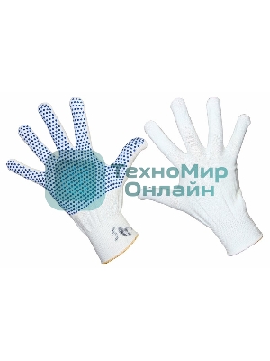 Перчатки нейлоновые Rexant с частичным покрытием ладони и пальцев 