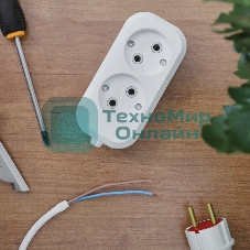 Колодка Rexant 2 гнезда без заземления